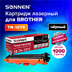 Картридж лазерный SONNEN (SB-TN1075) для BROTHER HL-1110R/1112R/DCP-1512/MFC-1815, ВЫСШЕЕ КАЧЕСТВО, ресурс 1000 стр., 362909