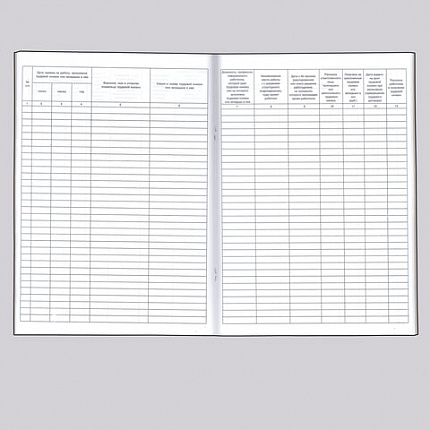 Книга учета движения трудовых книжек и вкладышей к ним, 48 л., картон, блок офсет, А4 (210х290 мм), 52277, 130054