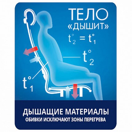 Кресло офисное МЕТТА "SU-B-10" хром, ткань-сетка, сиденье и спинка мягкие, темно-серое