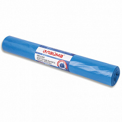 Мешки для раздельного сбора мусора 120 л синие в рулоне 10 шт., ПВД 38 мкм, 70х108 см, LAIMA, 606707, 3866