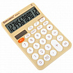 Калькулятор настольный BRAUBERG STYLE-12-BG (157х106 мм), 12 разрядов, двойное питание, БЕЖЕВЫЙ, 272967