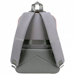 Рюкзак SNOOBAG (СНУБЭГ) PROACTIVE с кошельком, 2 отделения, Smile, серо-розовый, 40х29х17 см, 274445