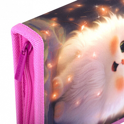 Пенал BRAUBERG, 1 отделение, 2 откидные планки, полиэстер, 21х14 см, "Tiny beauty", 273527