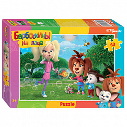 Пазл картонный 60 элементов, лицензия Мульт, АССОРТИ, поле 23х33 см, STEP PUZZLE