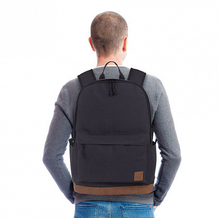 Рюкзак BRAUBERG URBAN универсальный, "Black Melange", черный, 43х30х17 см, 228841