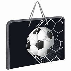 Папка для труда на молнии с ручками ПИФАГОР А4, 1 отделение, пластик, органайзер, "Ball kick", 272229