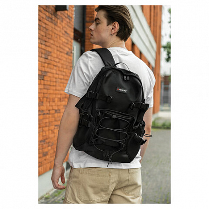 Рюкзак HEIKKI CHALLENGE (ХЕЙКИ) универсальный, карман для ноутбука, "Flex", черный, 45х32х17 см, 272579