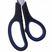 Ножницы BRAUBERG "Soft Grip", 190 мм, черно-синие, резиновые вставки, 3-сторонняя заточка, 230762