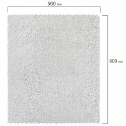 Тряпка из микрофибры 50х60 см, АВТО / ДОМ / ОФИС, КОМПЛЕКТ 2 шт., "ULTRASONIC BI-COLOUR", синий/серый, 220 г/м2, LAIMA HOME, 608219