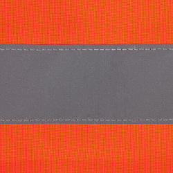 Жилет сигнальный ГОСТ, 2 светоотражающие полосы, ОРАНЖЕВЫЙ, XXXL (60-62), ПЛОТНЫЙ, ГРАНДМАСТЕР, 610833