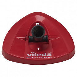Швабра с отжимом и ведром 10л VILEDA PROFESSIONAL "УльтраСПИН Мини", КОМПЛЕКТ с телескопич. ЧЕРЕНКОМ 84-144 см, насадкой, красный, 158011