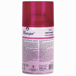 Сменный баллон 250 мл МЕЛОДИЯ "Цветочный", для автоматических освежителей, универсальный, 605230