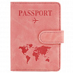 Обложка для паспорта и документов с защитой от считывания, 9 карманов, магнит, экокожа, розовая, BRAUBERG, 238755