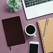 Ежедневник датированный 2026, А5, 138x213 мм, BRAUBERG "Comodo", под кожу, коричневый, 117051