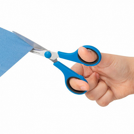 Ножницы BRAUBERG "UNIVERSAL" 3 шт. (140, 170, 210 мм), черно-синие ручки, ВЫГОДНАЯ УПАКОВКА, 272978