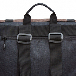 Рюкзак GRIZZLY, карман-антивор, с клапаном, трансформируемый объем, "ROLLTOP", 42х29х11 см, RQL-315-1/2