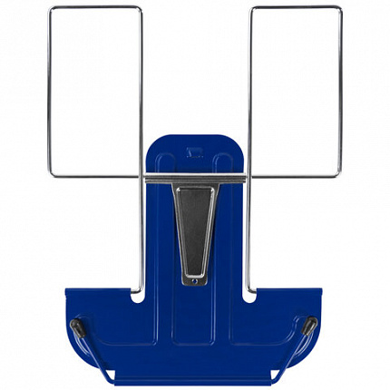 Подставка для книг и учебников металлическая, синяя, BRAUBERG LINE, 237966