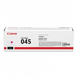 Картридж лазерный CANON (045M) MF635/633/631/LBP 611/613, пурпурный, ресурс 1300 стр., оригинальный, 1240C002