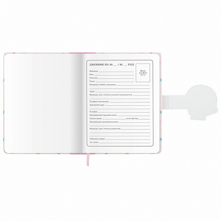 Дневник 1-4 класс 48 л., кожзам (твердая), застежка, ЮНЛАНДИЯ, "Котики", 106941