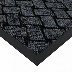 Коврик придверный 60х90 см, СЕРЫЙ, влаго-грязезащитный, 450 г/м2, плетение, PRIMILA (ПРИМИЛА) KRAFT, 701050