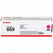 Картридж лазерный CANON (069M) i-SENSYS MF752Cdw/MF752Cdw и другие, пурпурный, ресурс 1900 стр., ОРИГИНАЛЬНЫЙ, 5092C002