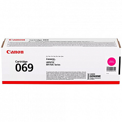Картридж лазерный CANON (069M) i-SENSYS MF752Cdw/MF752Cdw и другие, пурпурный, ресурс 1900 стр., ОРИГИНАЛЬНЫЙ, 5092C002