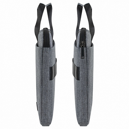 Сумка портфель HEIKKI ULTRA (ХЕЙКИ) с отд. для ноутбука 15,6", Dusky, темно-серая, 28х39х3 см, 272608