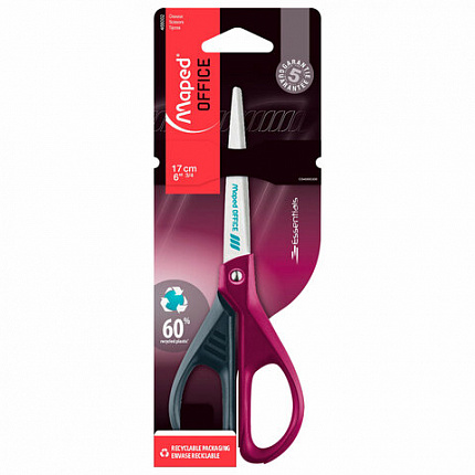 Ножницы MAPED (Франция) "Essential Green", 170 мм, ассорти, цвет ассорти, 468002