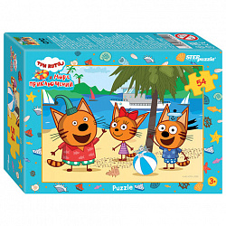 Пазл картонный 54 элемента, ЛИЦЕНЗИОННЫЕ СЮЖЕТЫ, АССОРТИ, 9х6,5,х2,5 см