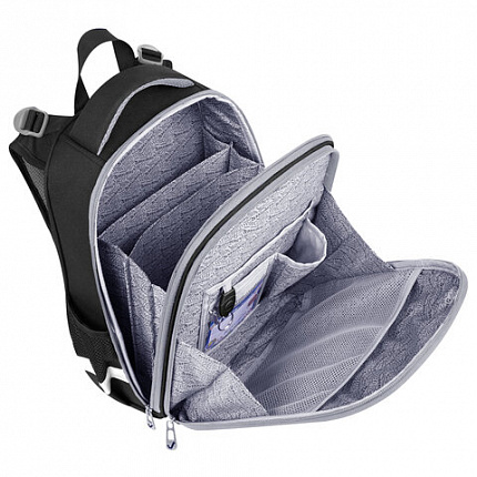 Ранец BRAUBERG PREMIUM, 2 отделения, с брелком, UFO, 38х29х16 см, 227815