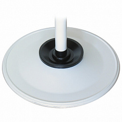 Вешалка-стойка "Квартет-З", 1,79 м, основание 40 см, 4 крючка + место для зонтов, металл, белая