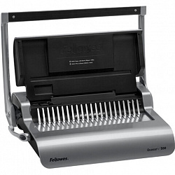 Переплетная машина для пластиковой пружины FELLOWES "QUASAR+", пробивает до 25 л., сшивает до 500 л., FS-56277