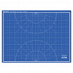 Коврик (мат) для резки BRAUBERG EXTRA 5-слойный, А2 (600х450 мм), двусторонний, толщина 3 мм, синий, 237176