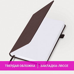 Ежедневник датированный 2024 А5 138x213 мм BRAUBERG "Control", под кожу, держатель для ручки, коричневый, 114915