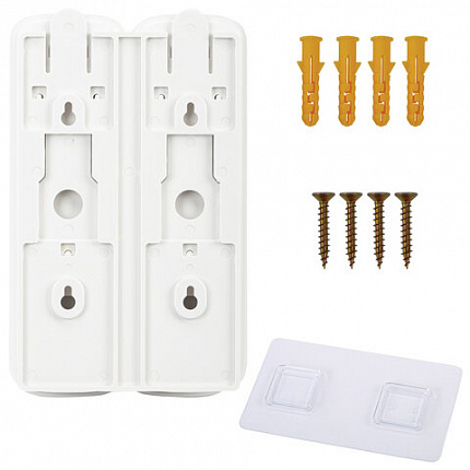 Дозатор двойной 2 х 0,3 л для жидкого мыла/шампуня/геля LAIMA PREMIUM, НАЛИВНОЙ, белый, ABS-пластик, 609499