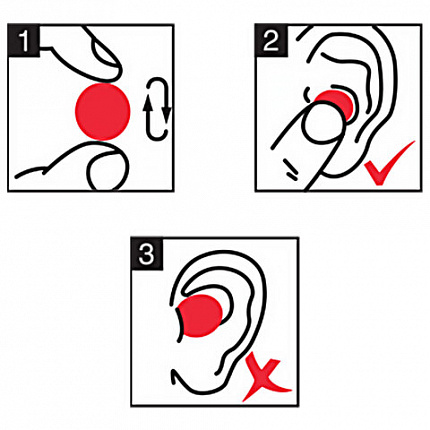 Беруши анатомические восковые из пластичного силикона, КОМПЛЕКТ 3 пары в контейнере, RABBITEX (РАББИТЕКС), 671320