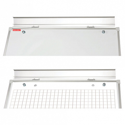 Доска-флипчарт магнитно-маркерная 70х100 см, ГАРАНТИЯ 10 ЛЕТ, РОССИЯ, BRAUBERG Стандарт, 235526