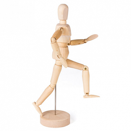 Манекен человека художественный BRAUBERG ART CLASSIC, мужской, дерево, высота 20 см., 191287
