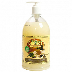 Мыло жидкое 1 л, БАННОЕ, дозатор, РЕНЕССАНС КОСМЕТИК, МИНПРОМТОРГ, 2460