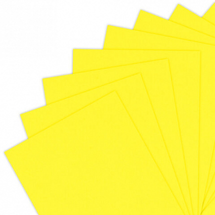 Бумага цветная BRAUBERG, А4, 75 г/м2, 100 л., НЕОН, желтая, для офисной техники, 116670