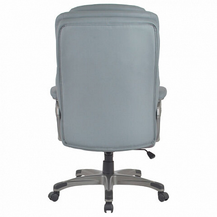 Кресло BRABIX PREMIUM "Regal EX-557", НАГРУЗКА до 150 кг, пружинный блок, экокожа, серое, 532946