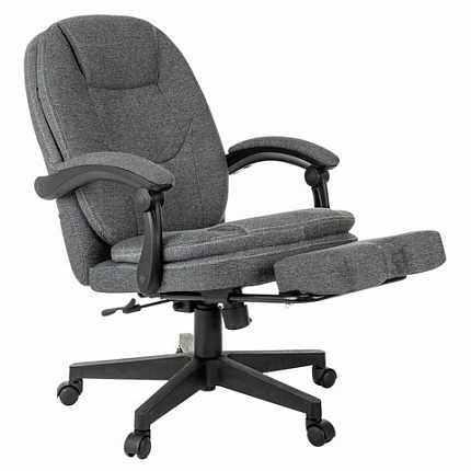 Кресло офисное CH-868MSG-BF, синхромеханизм, вибромодуль, подставка для ног, ткань, серое, 1998751