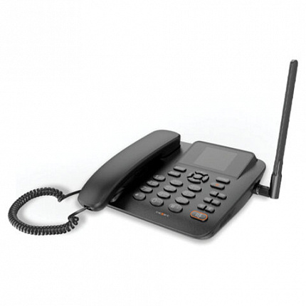 Телефон сотовый офисный TEXET FX-200, 2 SIM, 2,4", 512 Мб, microSD, FM, MP3, Bluetooth, спикерфон,черный, 127315