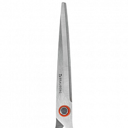 Ножницы BRAUBERG "Super black" 170 мм, черные, 3-сторонняя заточка, ручки из ABS-пластика, 238854