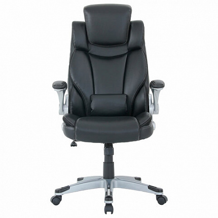 Кресло BRABIX PREMIUM "Phantom EX-553", рециклированная кожа, регулируемый подголовник, черное, 532940