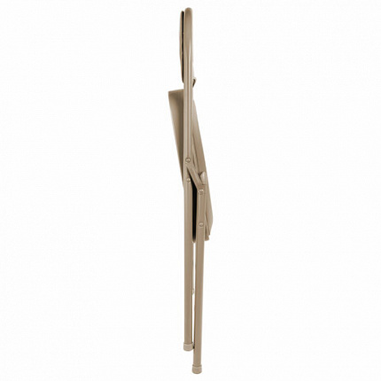 Стул складной BRABIX "Golf Plus CF-003 Комфорт", бежевый каркас, кожзам бежевый, 531567