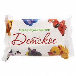 Мыло туалетное 200 г "Детское", КМЗ, цветная обертка