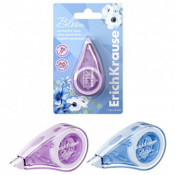 Корректирующая лента ERICH KRAUSE "Pastel Bloom" 5 мм х 7 м, корпус ассорти, блистер, 61929