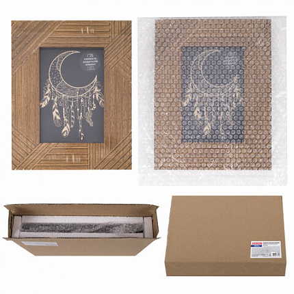 Рамка из мангового дерева BRAUBERG LOFT MANUSCRIPT, фото 10х15 см, акриловый экран, 17х22 см, 391284