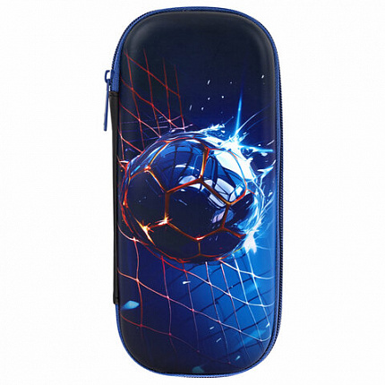 Пенал BRAUBERG, 1 отделение, 1 откидная планка, EVA, 22х10х5 см, "Score goal", 273511